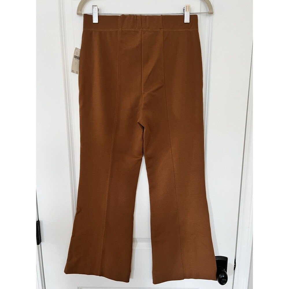 NWT Anthropologie Margot Kick Flare Cropped Pants In Natural Color Size Small - Picture 5 of 9
